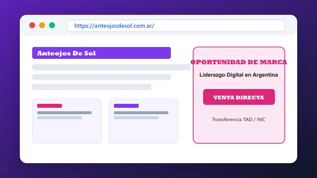 Modelo de aplicación comercial y proyectos digitales para anteojosdesol.com.ar